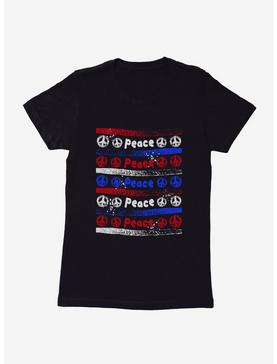 iCreate Americana Striped Peace Womens T-Shirt, , hi-res