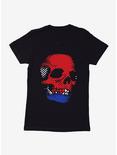 iCreate Americana Dotted Skull Womens T-Shirt, , hi-res
