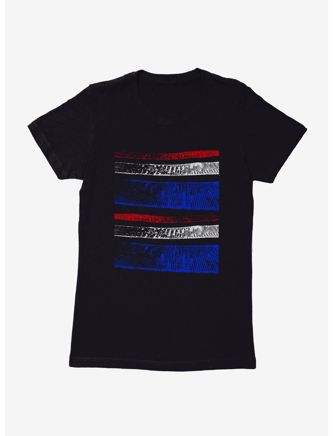 iCreate Americana Wavy Stripes Grid Womens T-Shirt, , hi-res