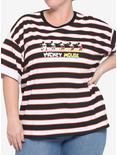 Her Universe Disney Mickey Mouse Lineup Stripe Girls T-Shirt Plus Size, MULTI, hi-res