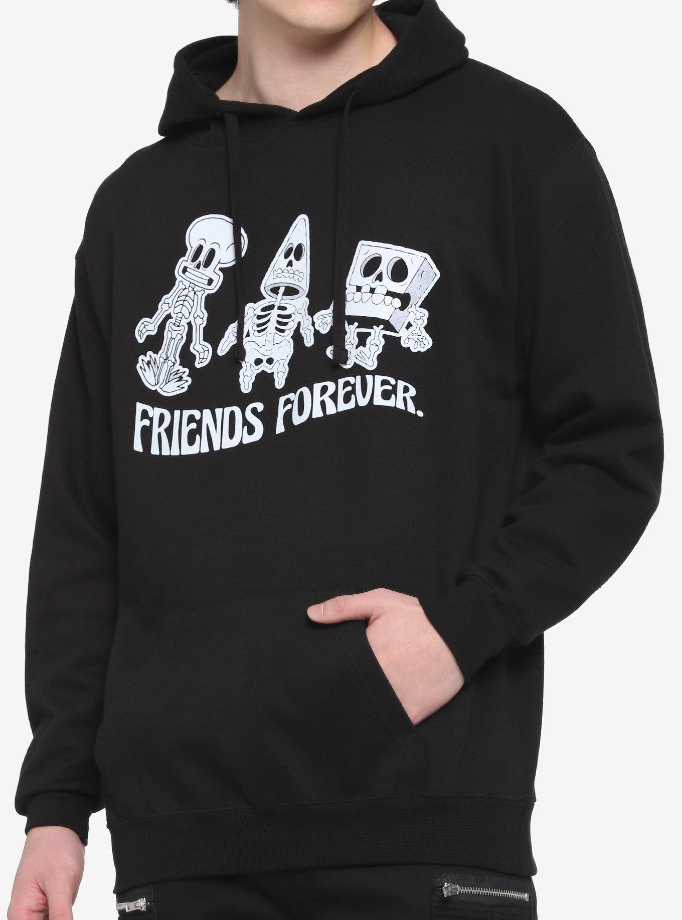 SpongeBob SquarePants Friends Forever Skeleton Hoodie