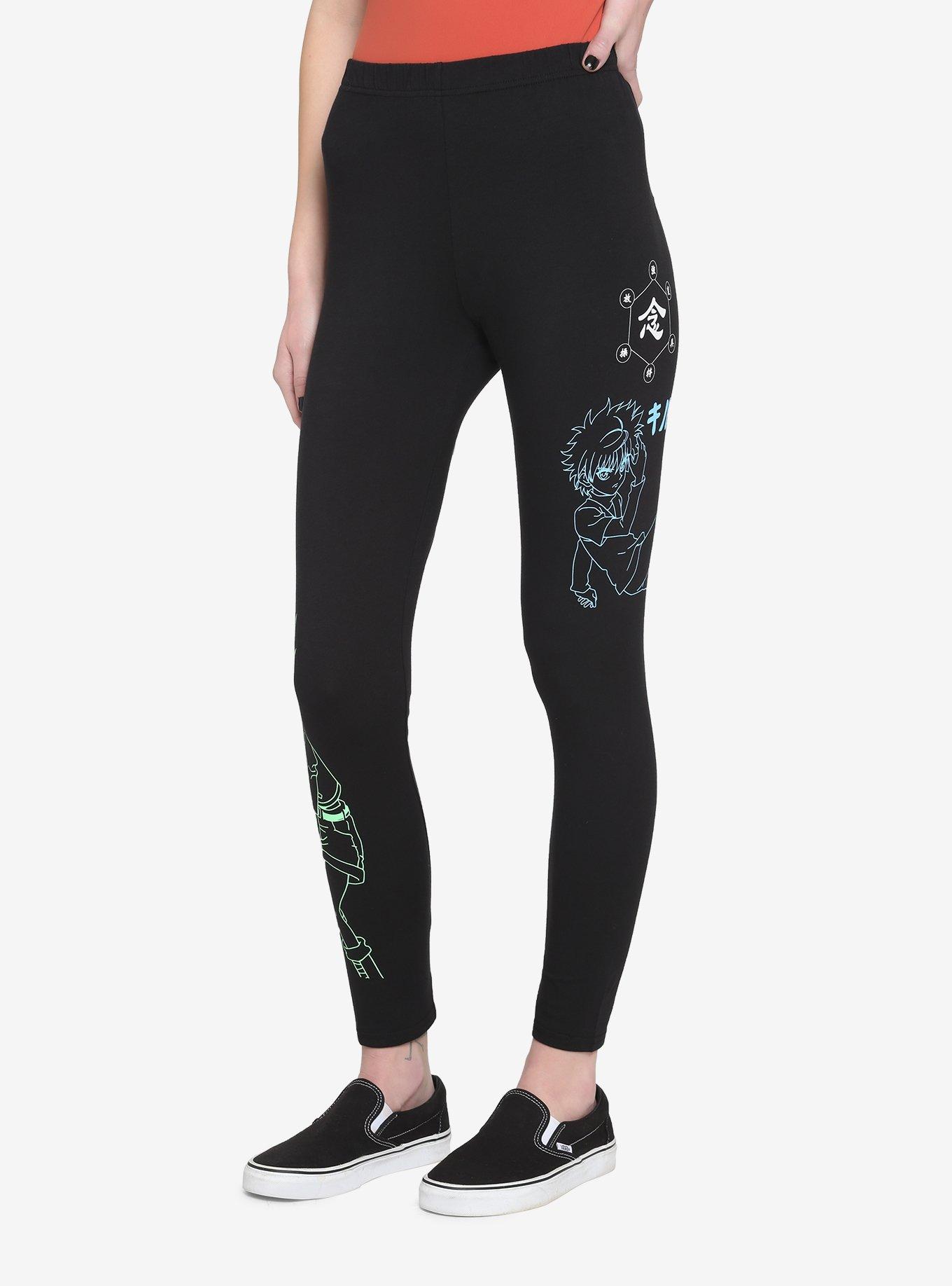 Hunter X Hunter Gon & Killua Line Art Leggings, MULTI, hi-res