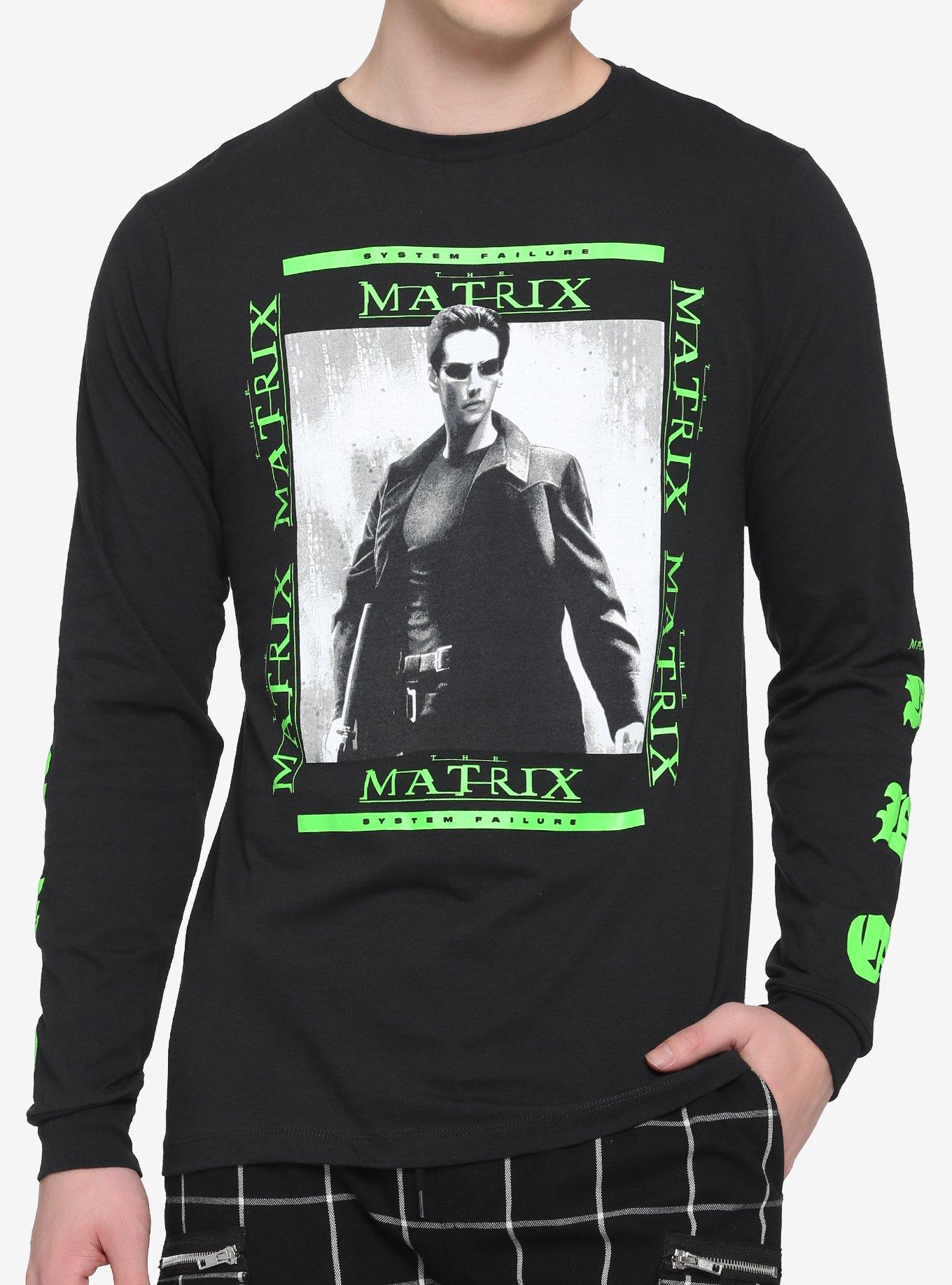 gear boks Gylden The Matrix Neo Portrait Long-Sleeve T-Shirt | Hot Topic