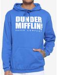 The Office Dunder Mifflin Logo Blue Hoodie, NAVY, hi-res