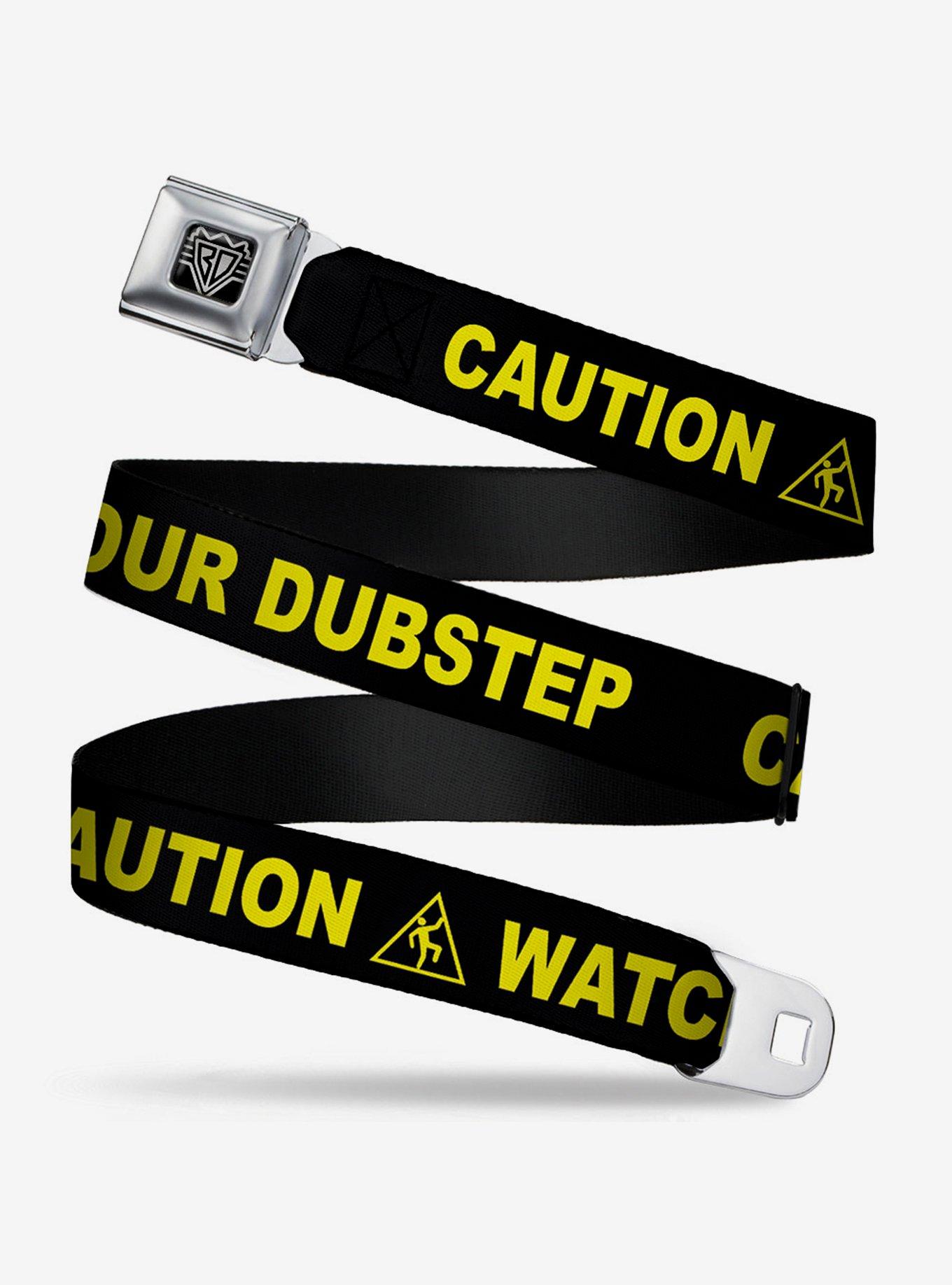 Caution Watch Your Dubstep Seatbelt Belt, , hi-res