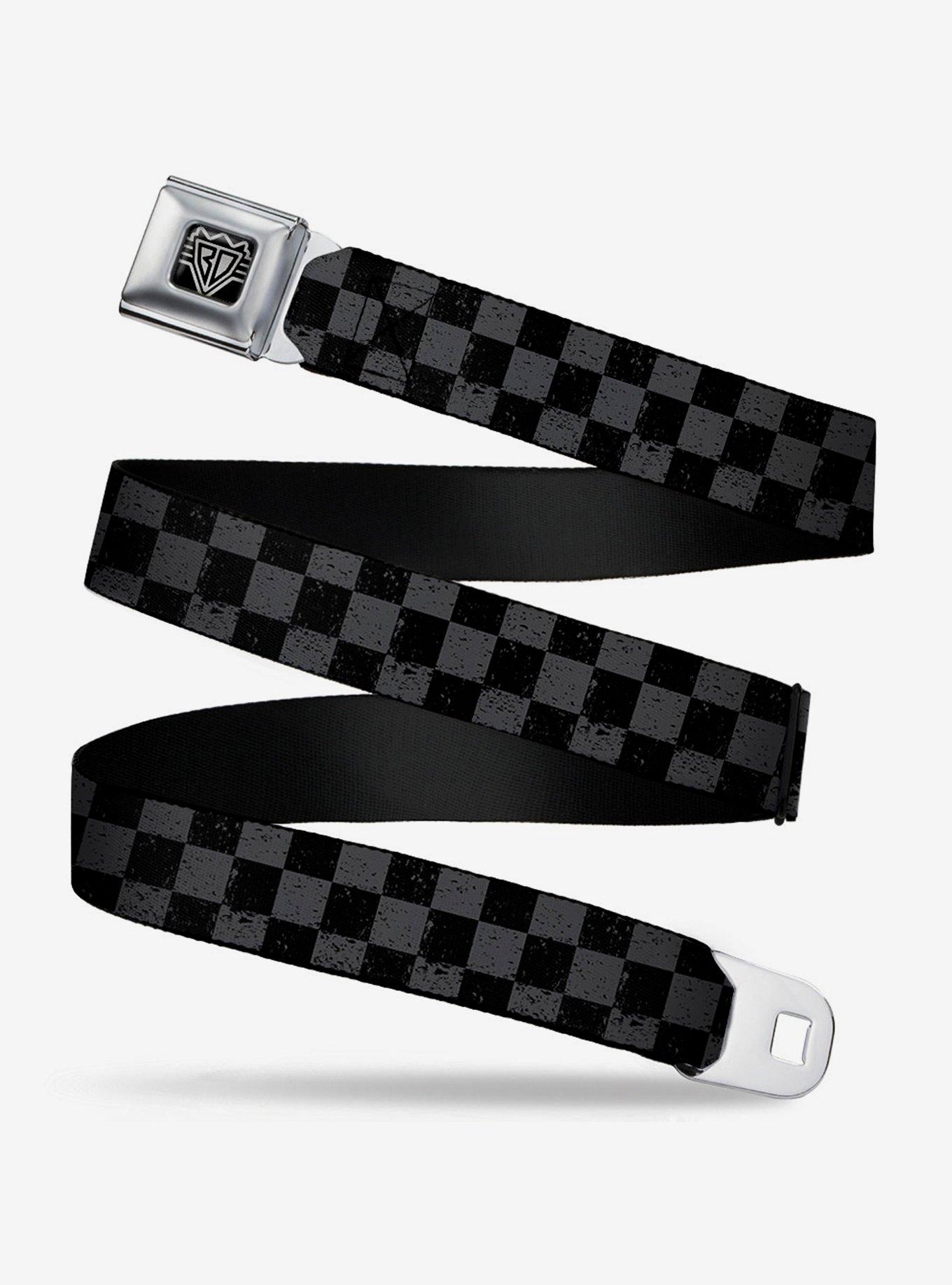 Checkered Print Belt