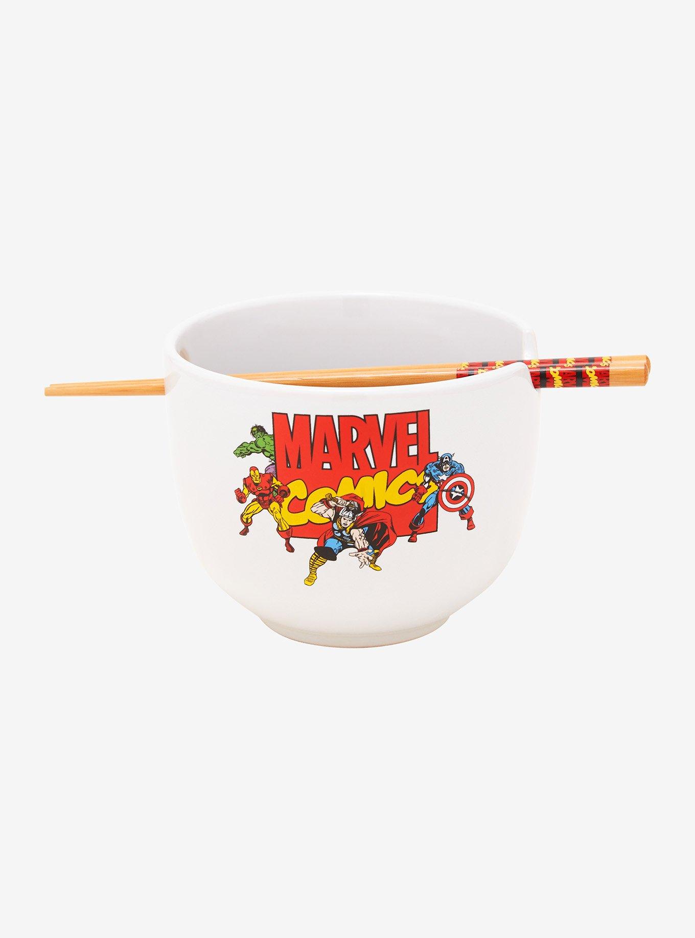 Marvel Comics Classic Characters Ramen Bowl With Chopsticks, , hi-res
