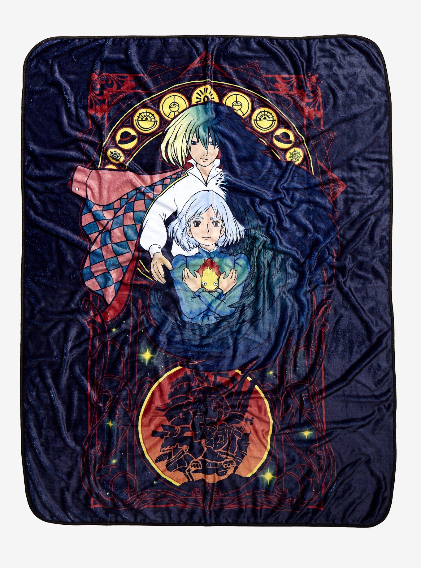 Studio Ghibli Howl s Moving Castle Trio Throw Blanket