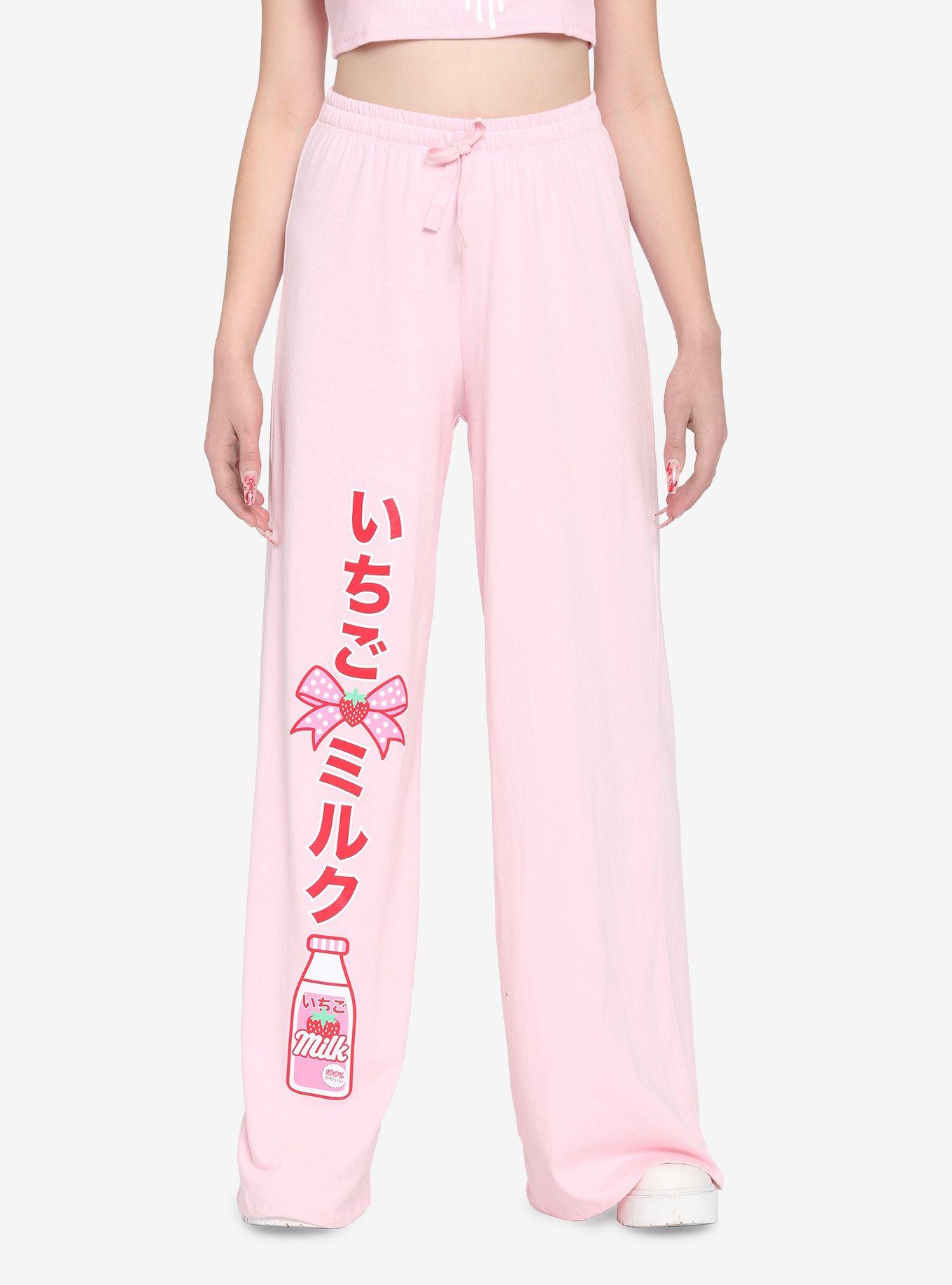 Hello Kitty Strawberry Milk Pajama Pants