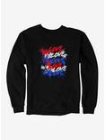 iCreate Americana Love Paint Splatter Sweatshirt, , hi-res