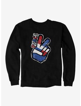 iCreate Americana Peace Handsign Sweatshirt, , hi-res