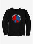 iCreate Americana Peace Logo Sweatshirt, , hi-res