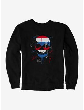 iCreate Americana Skull Paint Splatter Sweatshirt, , hi-res