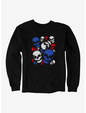 iCreate Americana Distressed Skulls Sweatshirt, , hi-res