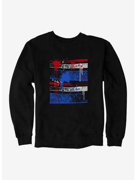 iCreate Americana Paint Splatter Stripes Sweatshirt, , hi-res