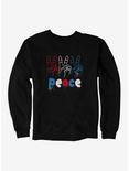 iCreate Americana Painted Peace Signs Sweatshirt, , hi-res
