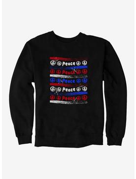 iCreate Americana Striped Peace Sweatshirt, , hi-res