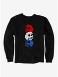 iCreate Americana Red, White, And Blue Skulls Sweatshirt, , hi-res