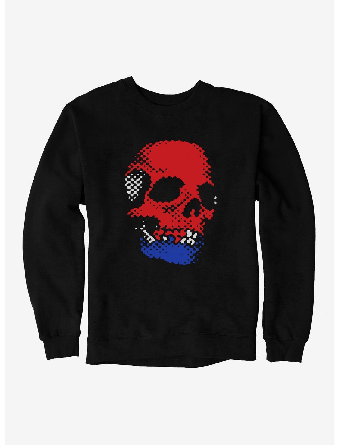 iCreate Americana Dotted Skull Sweatshirt, , hi-res