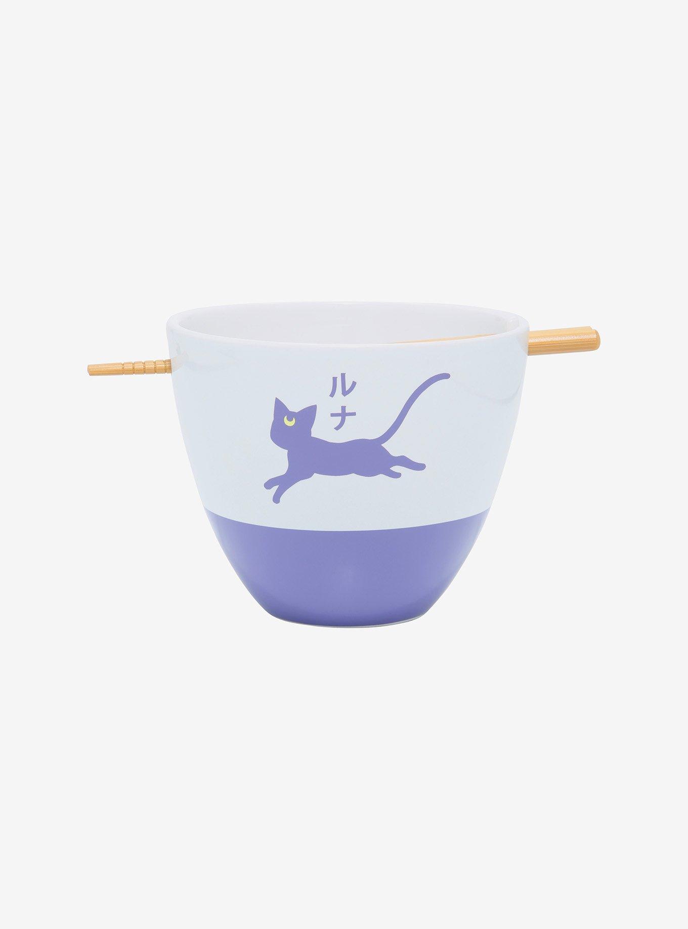 Sailor Moon Luna Ramen Bowl With Chopsticks, , hi-res