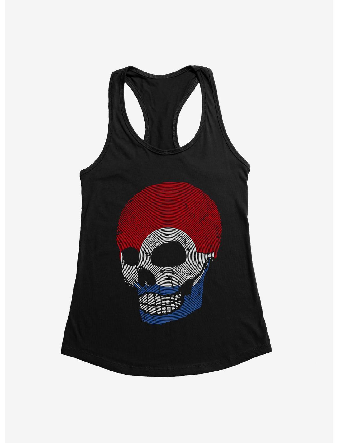 iCreate Americana Skull Print Womens Tank Top, , hi-res