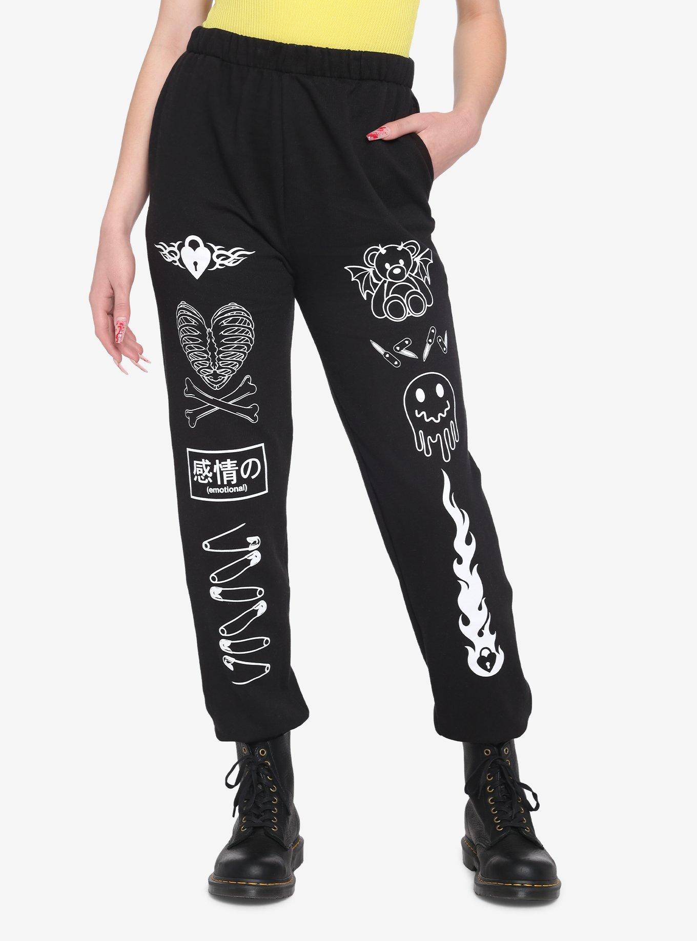 Not Today Symbols Girls Sweatpants, MULTI, hi-res