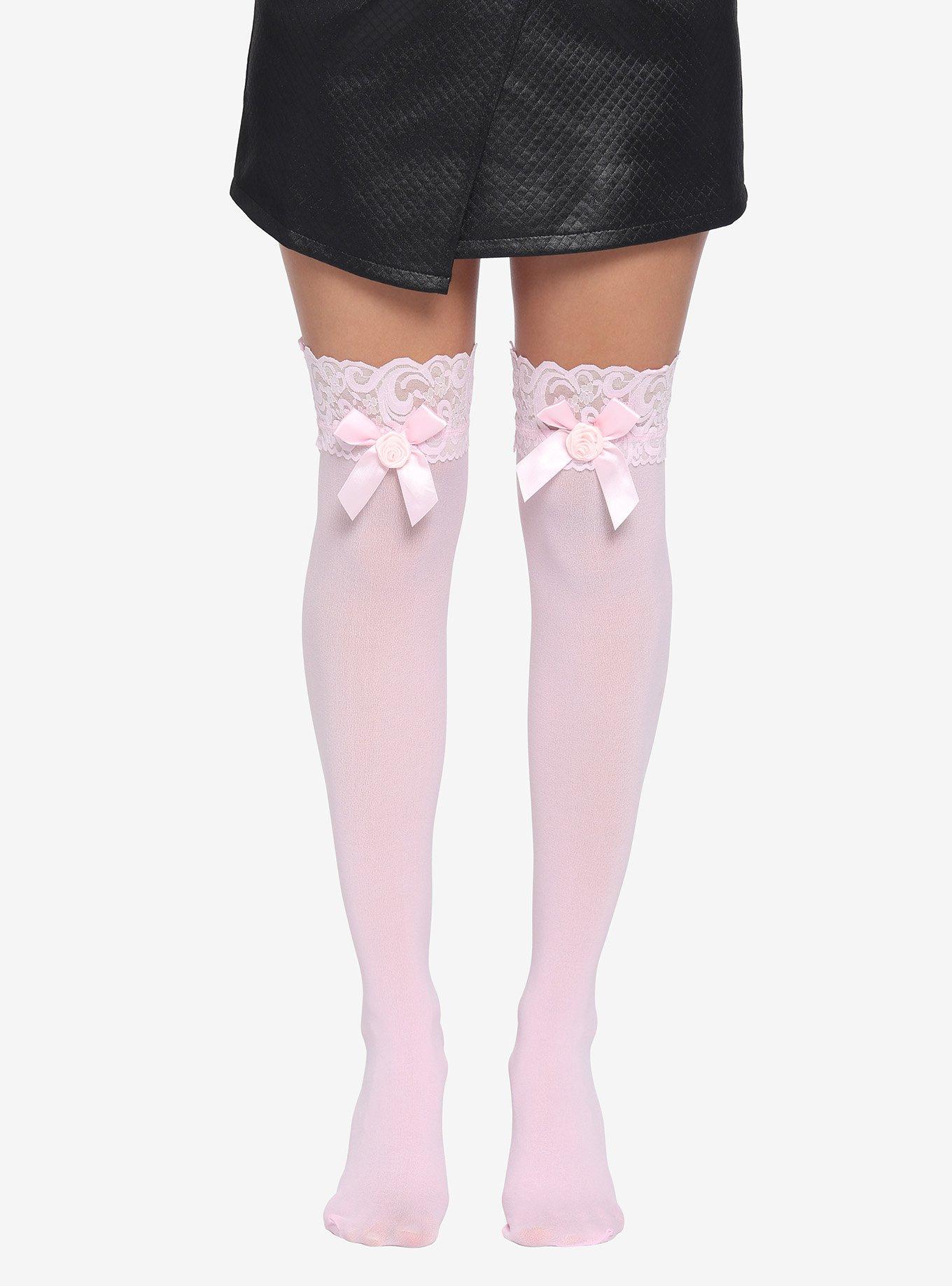 Dark Days Faux Thigh High Tights