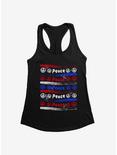 iCreate Americana Striped Peace Womens Tank Top, , hi-res