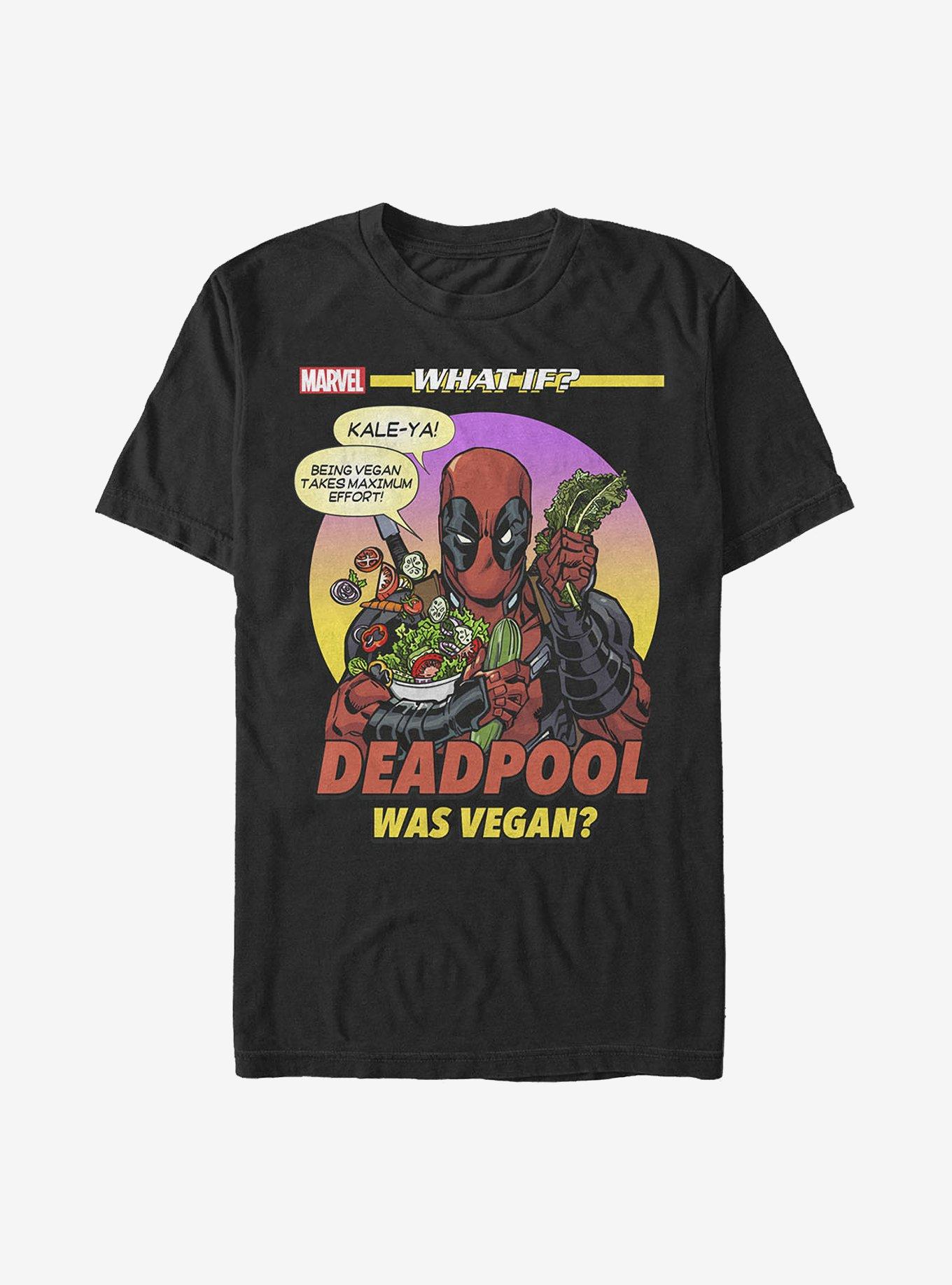 Marvel What If?? Deadpool Was A Vegan T-Shirt, , hi-res