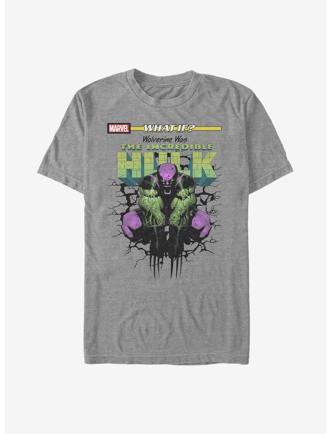 Marvel What If?? Wolverine Was The Incredible Hulk T-Shirt, DRKGRY HTR, hi-res