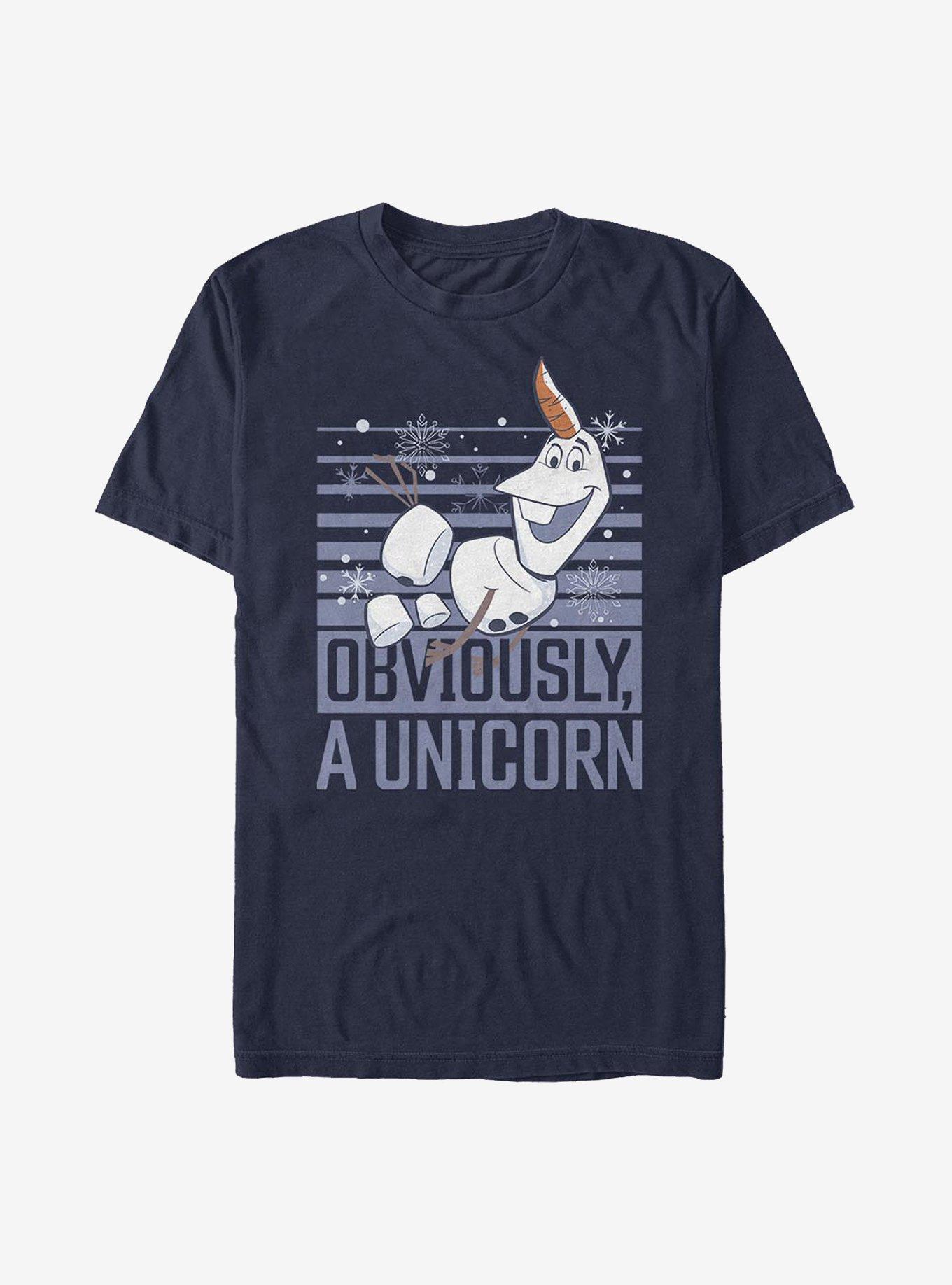 Disney Frozen 2 Obviously, A Unicorn T-Shirt, NAVY, hi-res