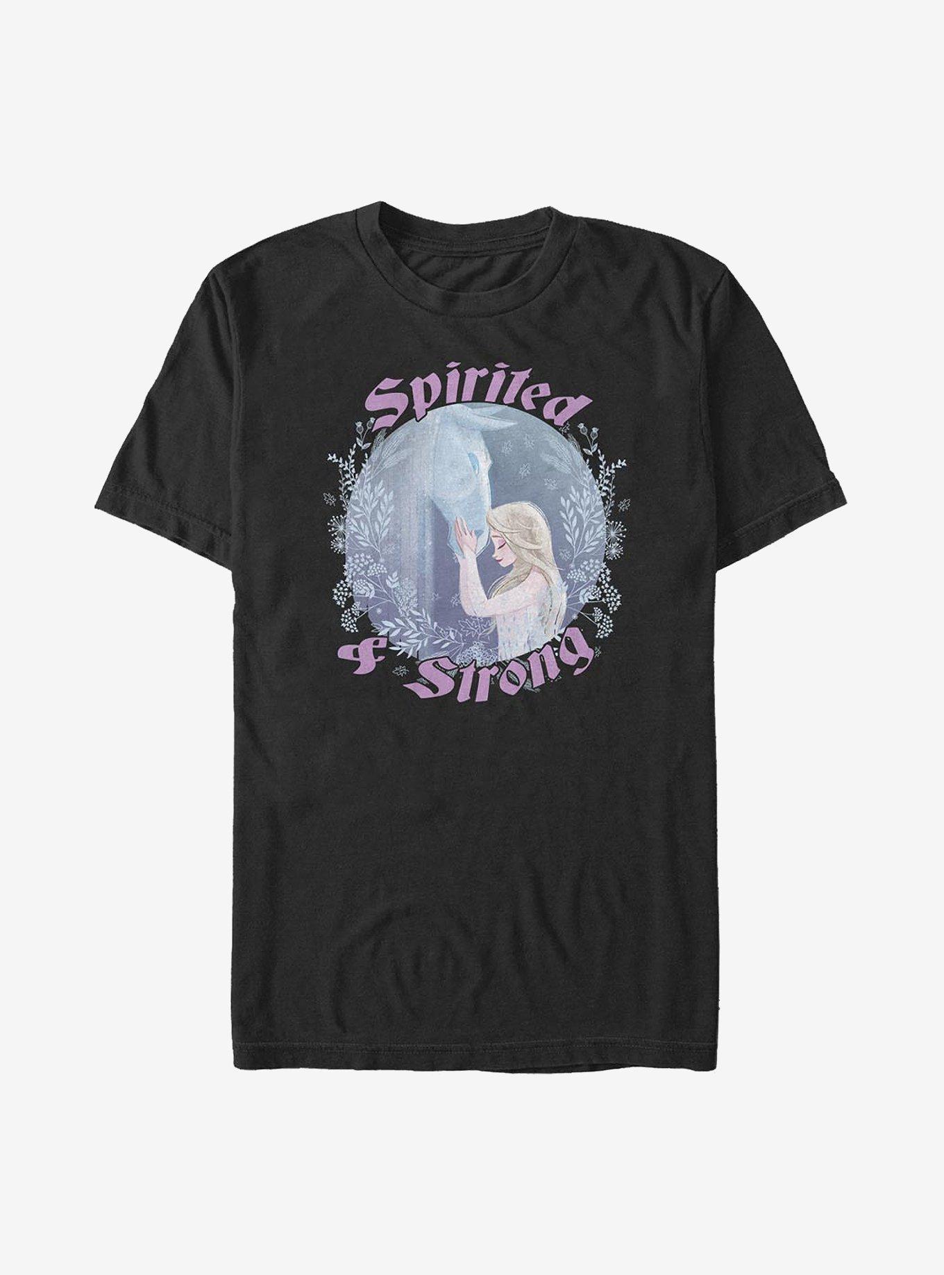 Disney Frozen 2 Spirited & Strong T-Shirt, BLACK, hi-res