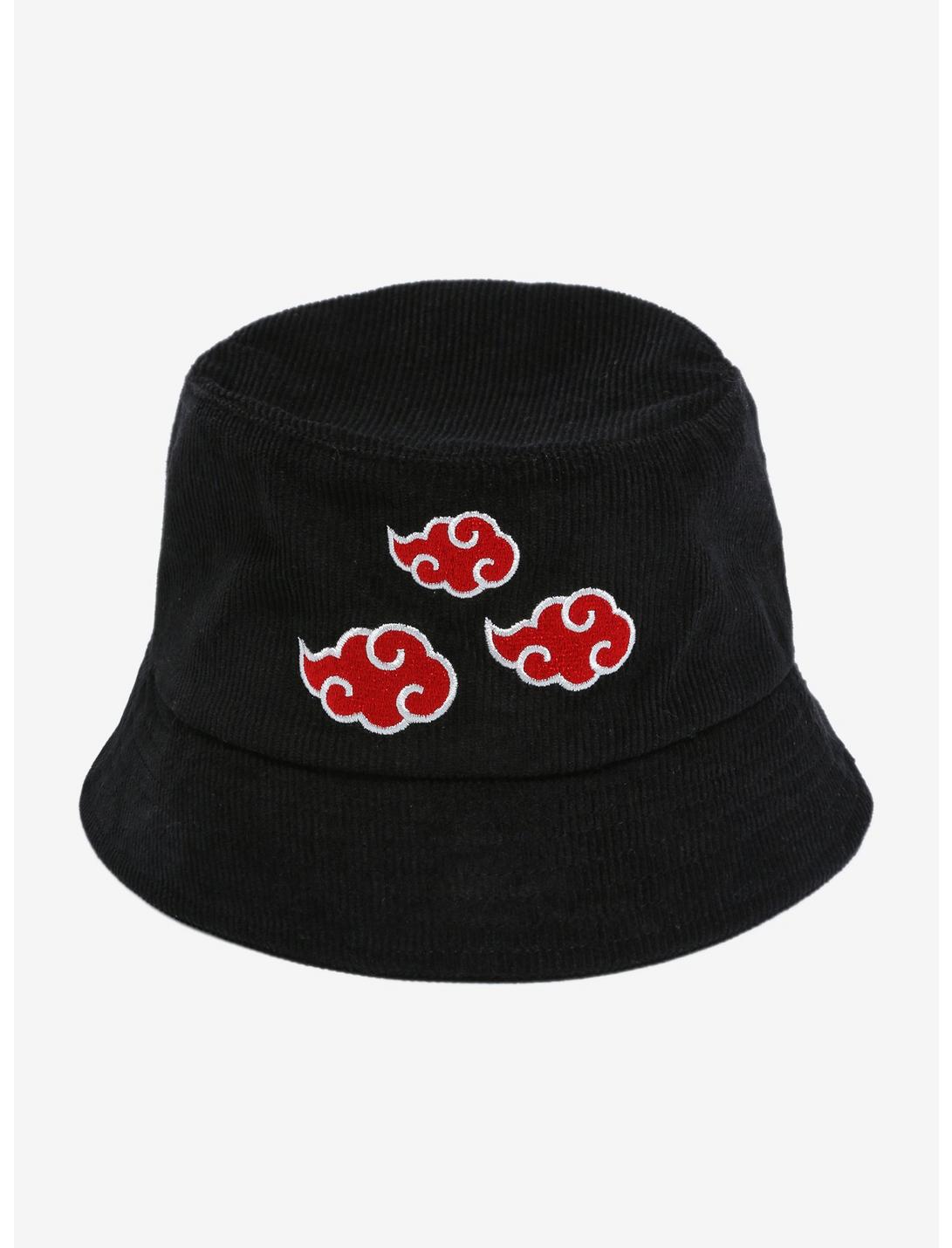 Naruto Shippuden Akatsuki Clouds Corduroy Bucket Hat - BoxLunch Exclusive, , hi-res