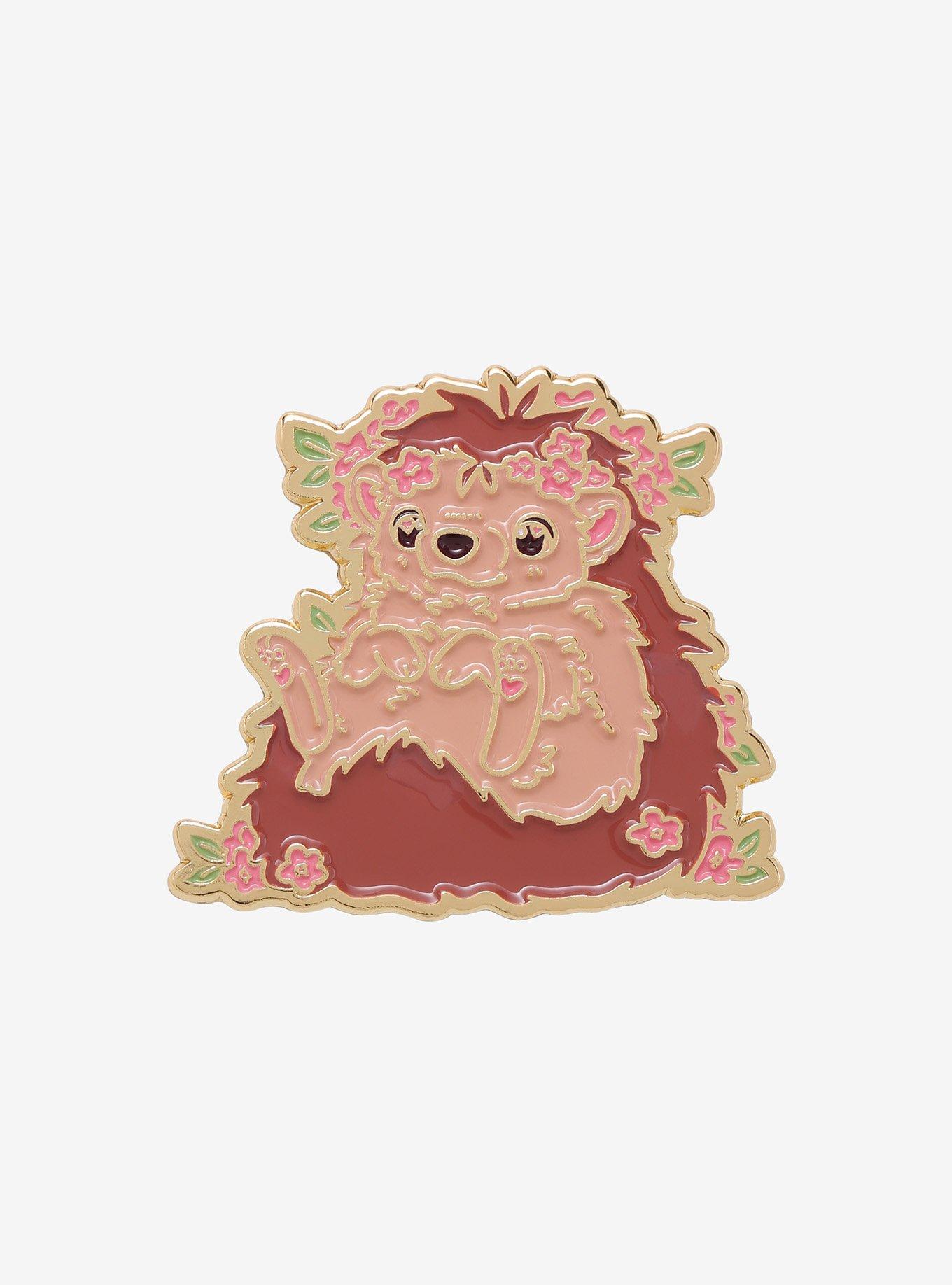 Hedgehog Sakura Enamel Pin By Naomi Lord Art, , hi-res