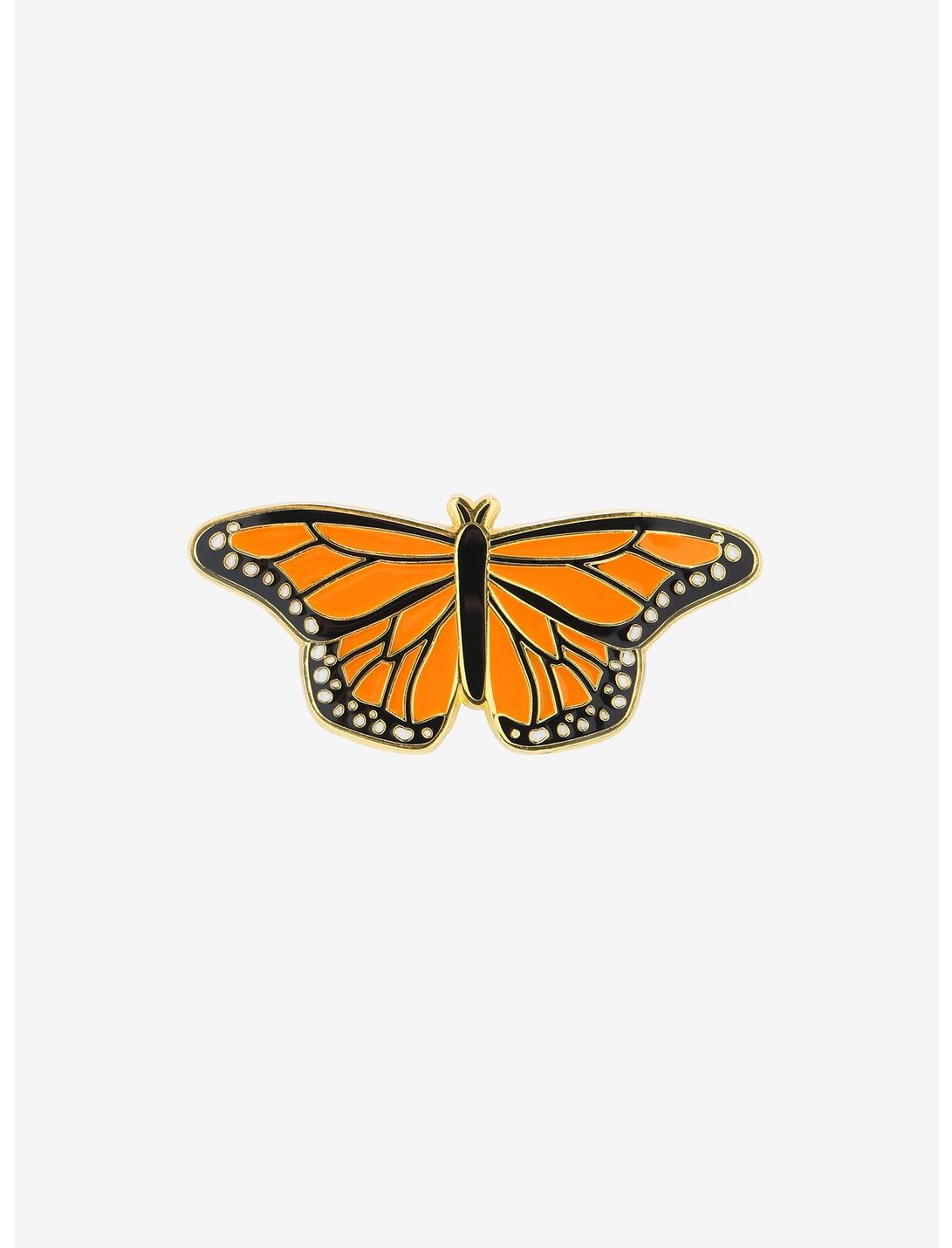 Monarch Butterfly Enamel Pin, , hi-res