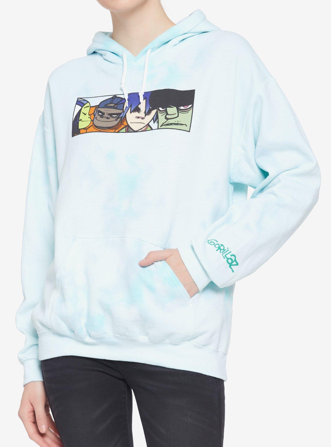 Gorillaz Faces Tie-Dye Girls Hoodie, MULTI, hi-res