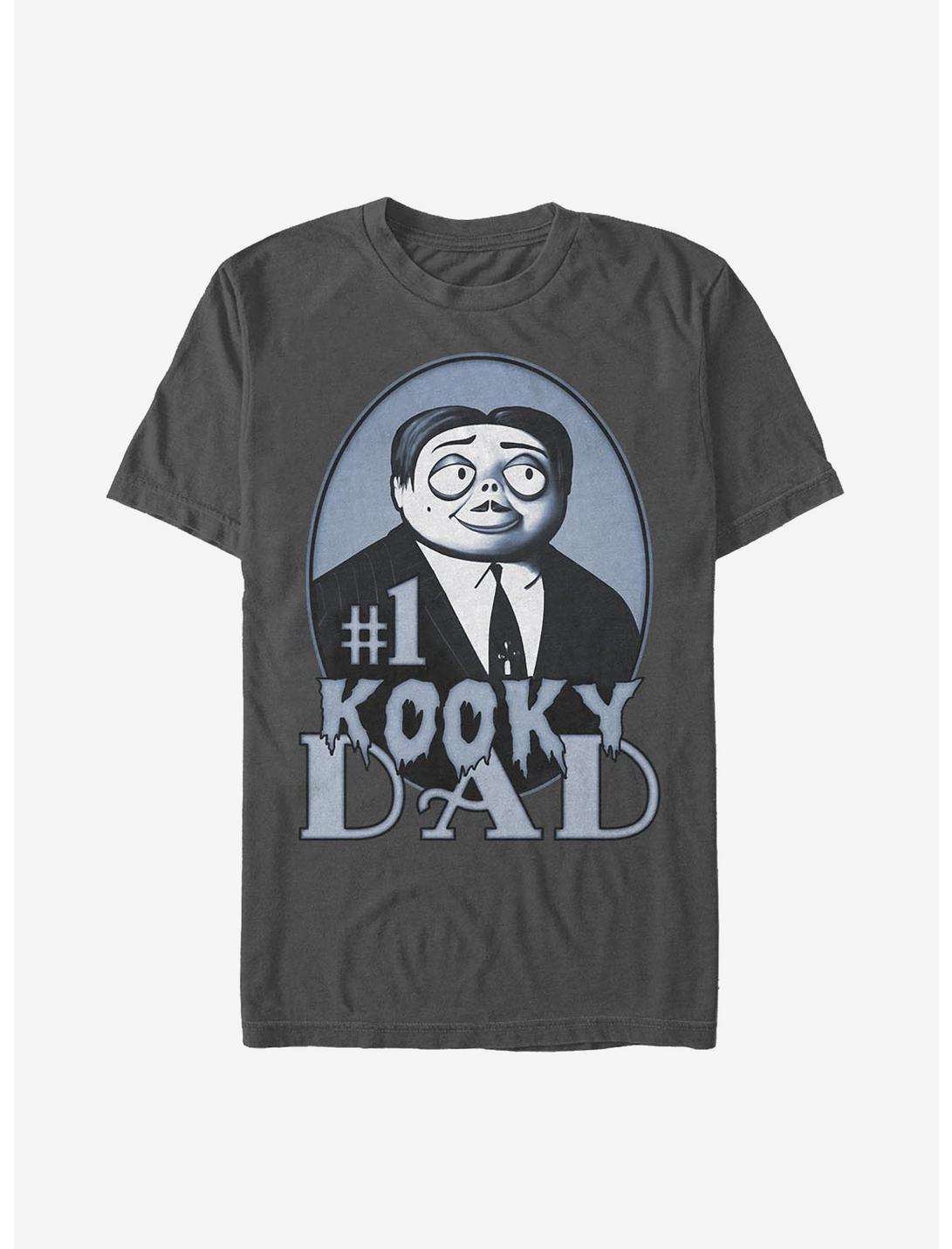 The Addams Family No. 1 Kooky Dad T-Shirt, CHARCOAL, hi-res