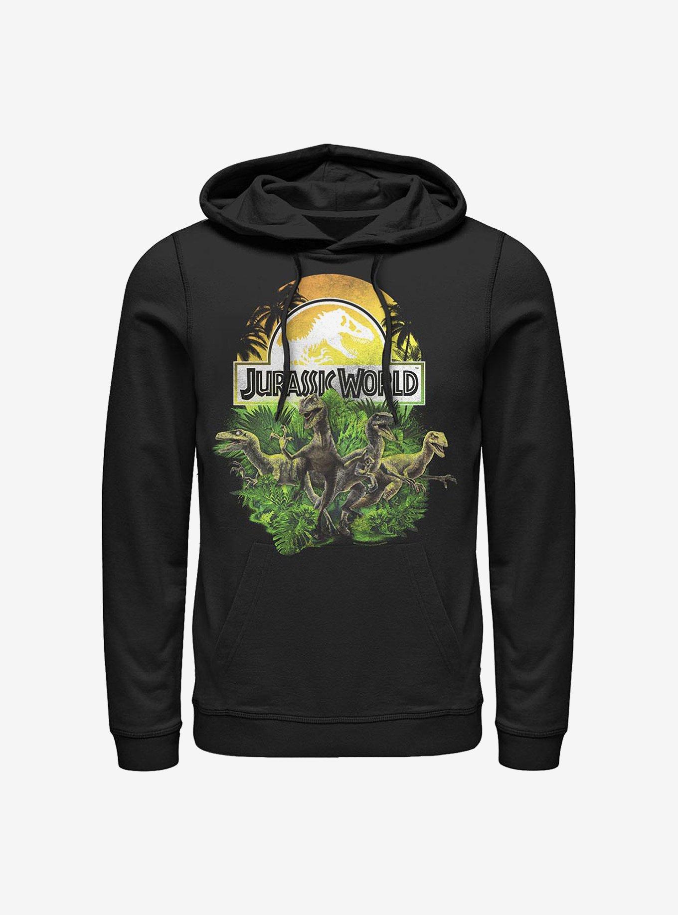 Jurassic Park Plastic Jungle Hoodie, BLACK, hi-res