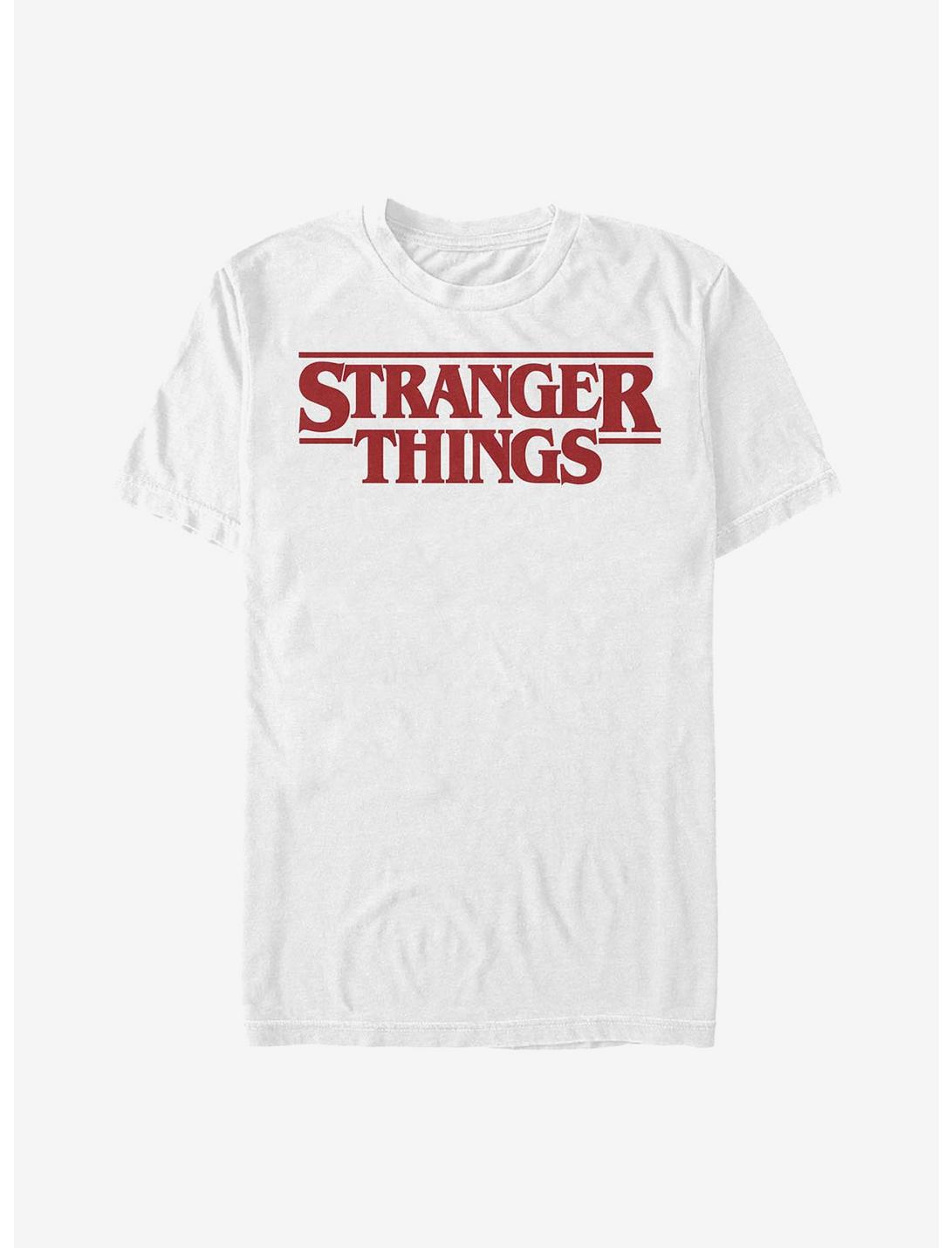 Stranger Things Red Logo T-Shirt, WHITE, hi-res