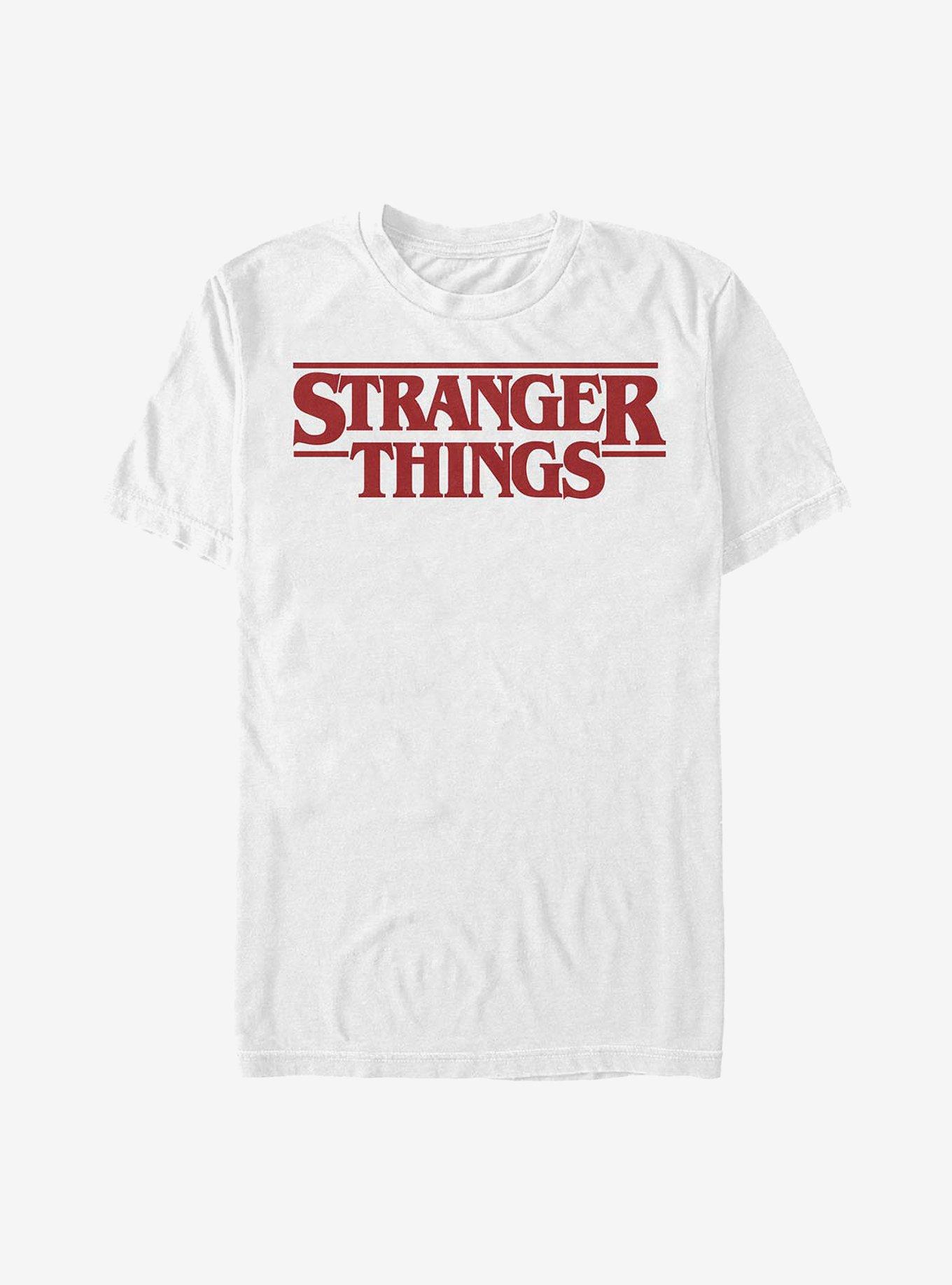 Stranger Things Red Logo T-Shirt - WHITE | BoxLunch