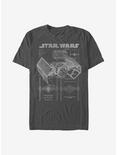 Star Wars Tie Fighter T-Shirt, CHARCOAL, hi-res