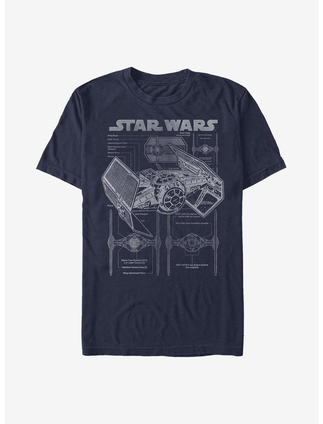Star Wars Tie Fighter T-Shirt, NAVY, hi-res