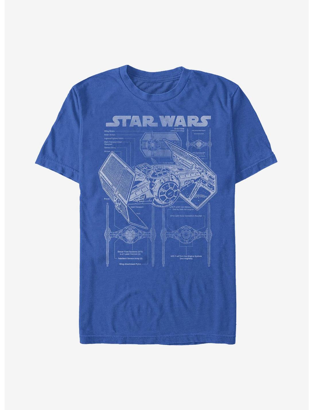 Star Wars Tie Fighter T-Shirt, ROYAL, hi-res