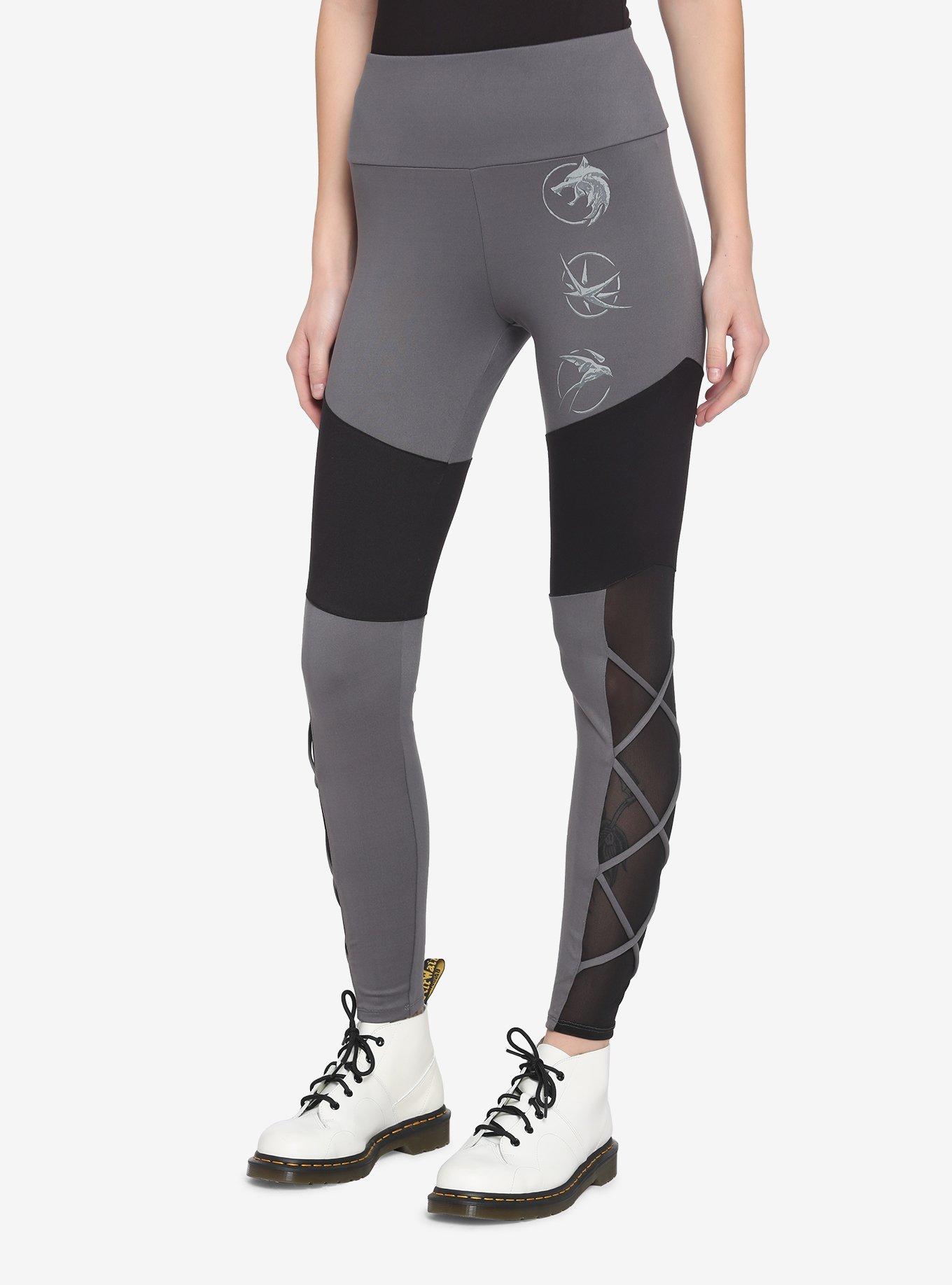 The Witcher Symbols Color-Block Leggings, MULTI, hi-res