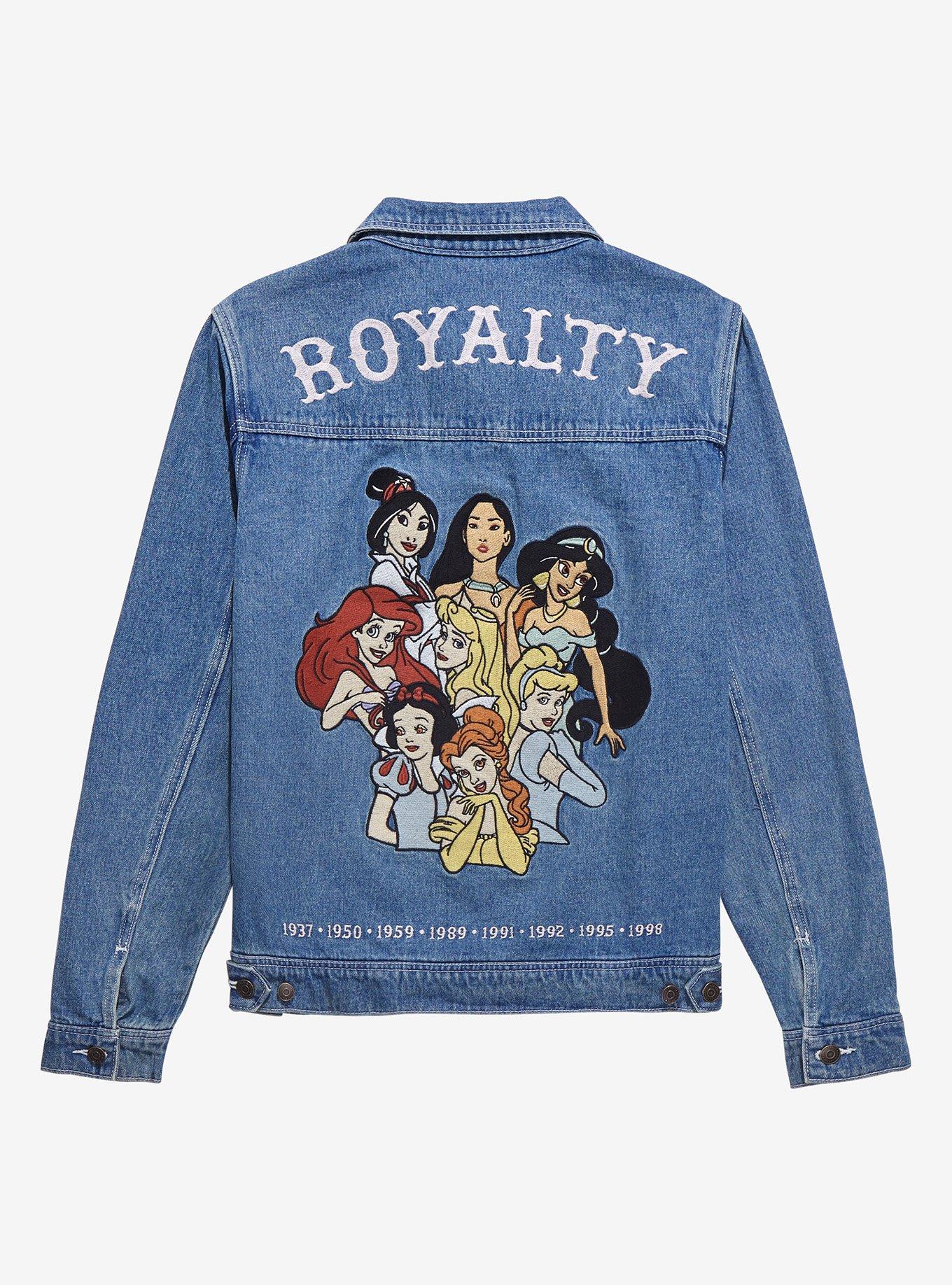 Cakeworthy Disney Princess Group Portrait Embroidered Jean Jacket, DENIM, hi-res