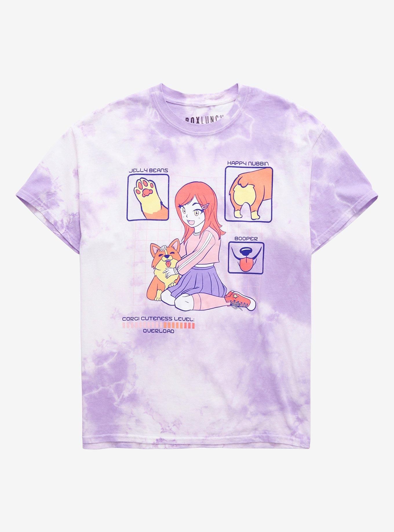 Corgi Cuteness Overload Tie-Dye T-Shirt - BoxLunch Exclusive, TIE DYE, hi-res