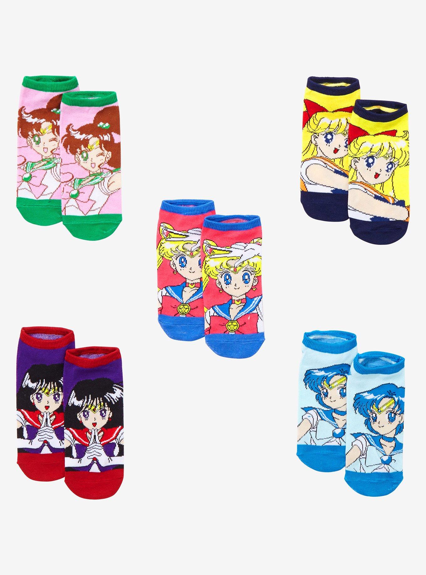 Sailor Moon Sailor Guardians Sock Set - BoxLunch Exclusive, , hi-res