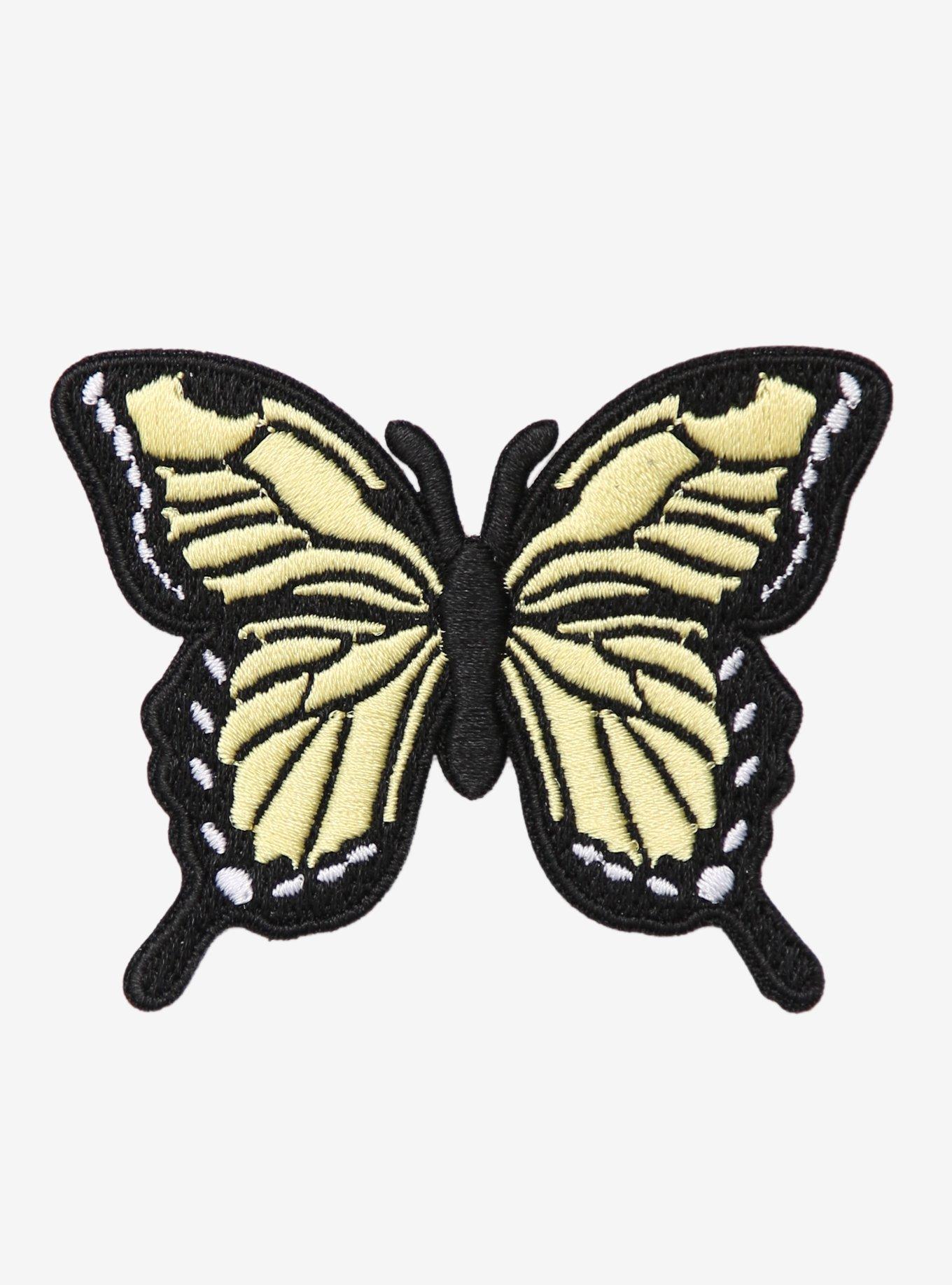 Yellow Butterfly Patch, , hi-res