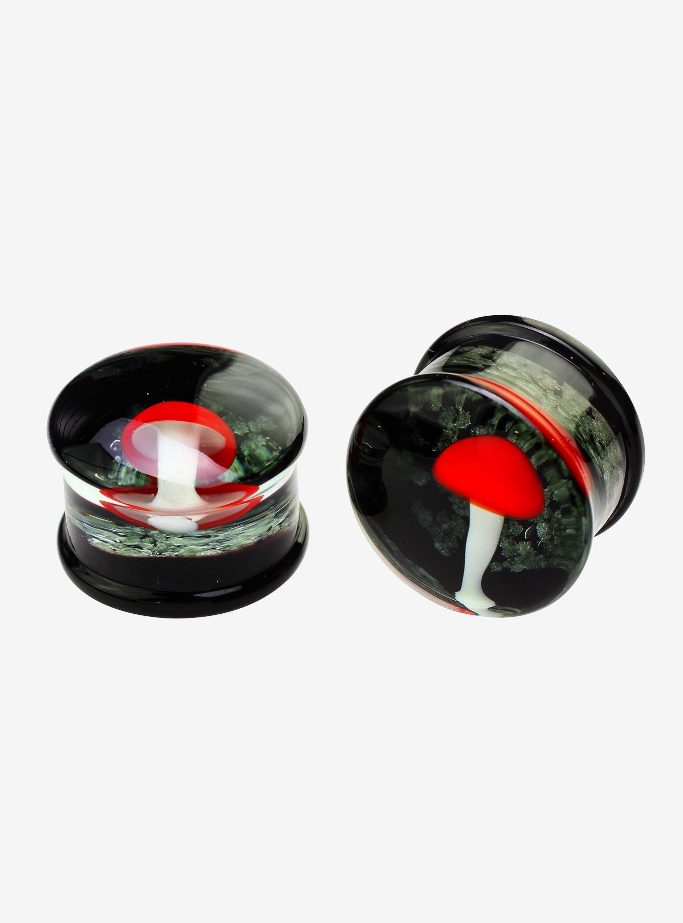 Glass Mushroom Plug 2 Pack, MULTI, hi-res