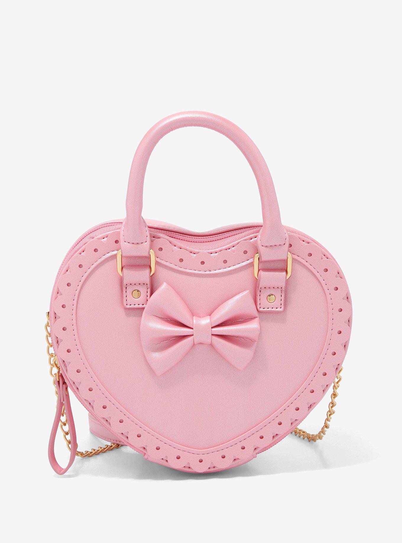 Girls' 'Be Mine' Heart Crossbody Bag Purse Cat & Jack Pink NWT 